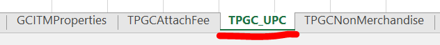 TPGC_UPC tab highlighted in the workbook.